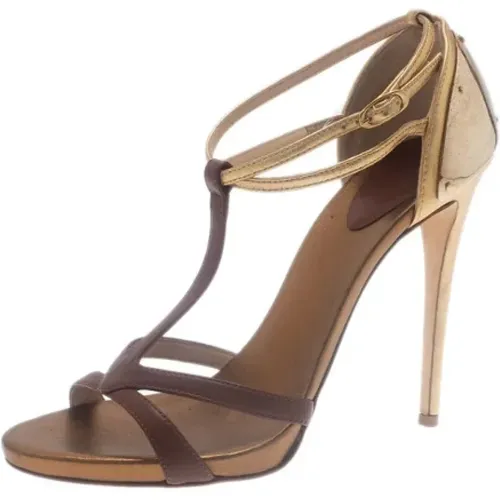 Pre-owned Leather sandals , female, Sizes: 5 1/2 UK - Giuseppe Zanotti Pre-owned - Modalova