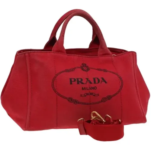 Pre-owned Canvas handbags , female, Sizes: ONE SIZE - Prada Vintage - Modalova