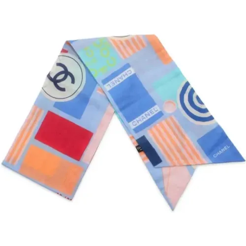 Pre-owned Silk scarves , female, Sizes: ONE SIZE - Chanel Vintage - Modalova