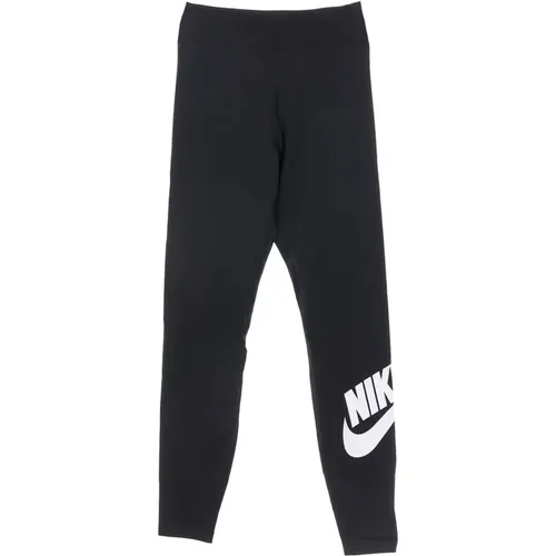 High Rise Legging Futura Schwarz/Weiß , Damen, Größe: M - Nike - Modalova