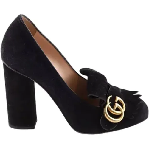 Pre-owned Suede heels , female, Sizes: 5 UK - Gucci Vintage - Modalova