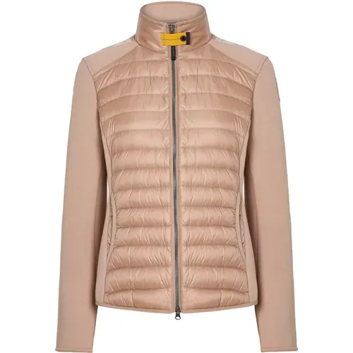 Beige Stoffmix Jacke , Damen, Größe: XL - Parajumpers - Modalova