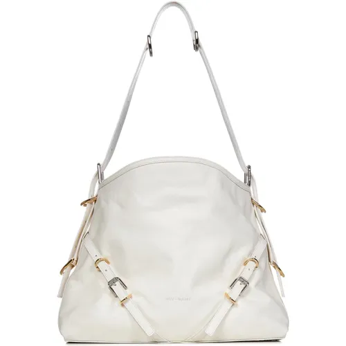 Leather Shoulder Bag with Adjustable Strap , female, Sizes: ONE SIZE - Givenchy - Modalova