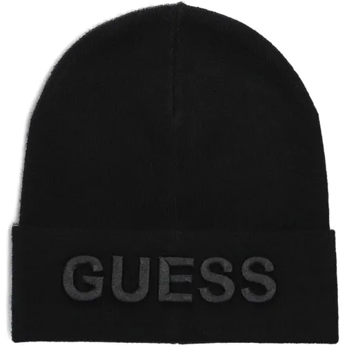 Bestickte Logo Beanie , Herren, Größe: L - Guess - Modalova