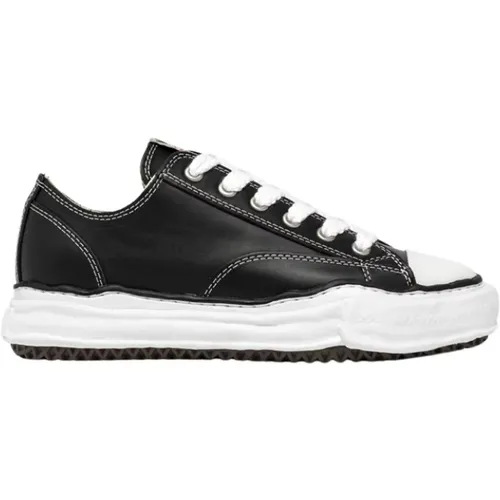 Leder-Sneakers mit minimalistischer Struktur , Herren, Größe: 38 EU - Mihara Yasuhiro - Modalova