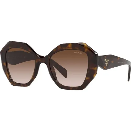 Aviator Sunglasses in Havana , female, Sizes: 53 MM - Prada - Modalova