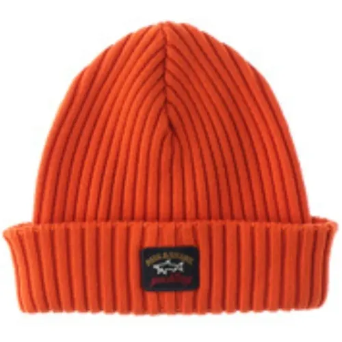 Wool Logo Beanie Winter Accessory , male, Sizes: ONE SIZE - PAUL & SHARK - Modalova