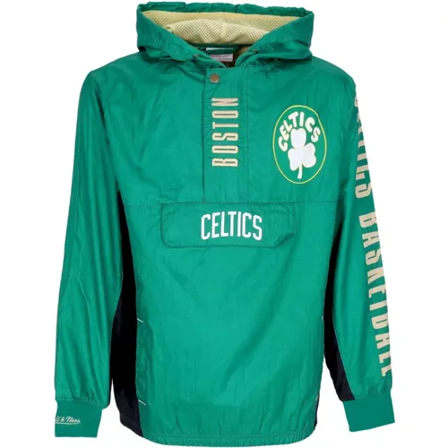 Boston Celtics Windbreaker Vintage Logo , Herren, Größe: M - Mitchell & Ness - Modalova