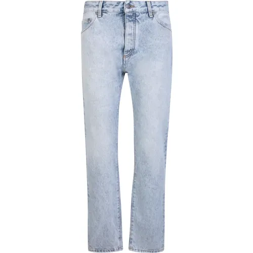 Slim-Cut Jeans with Unique Logo , male, Sizes: W33, W32 - Palm Angels - Modalova