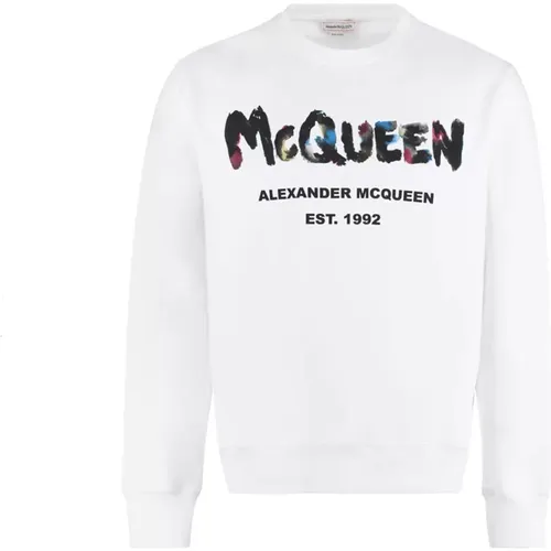 Cotton Sweatshirt Ss23 , male, Sizes: S - alexander mcqueen - Modalova