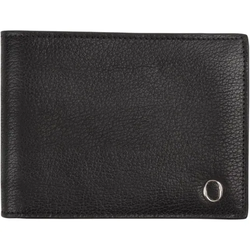 Grained Leather Wallet with Anti-Cloning System , male, Sizes: ONE SIZE - Orciani - Modalova