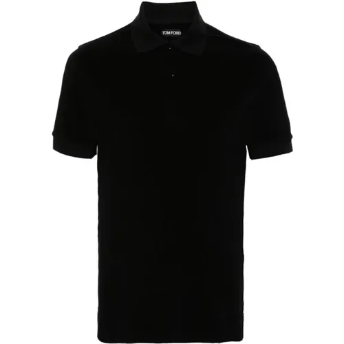 Towelling Polo Shirt , male, Sizes: M, XL, L - Tom Ford - Modalova