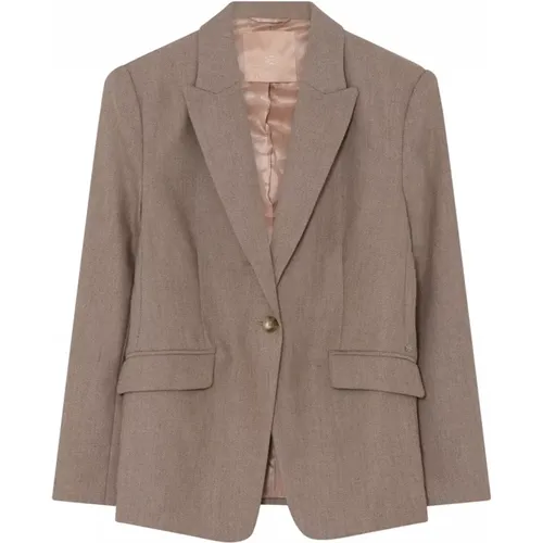 Classic Blazer with V-Neck and Flap Pockets , female, Sizes: 2XL, XL, XS - Gustav - Modalova