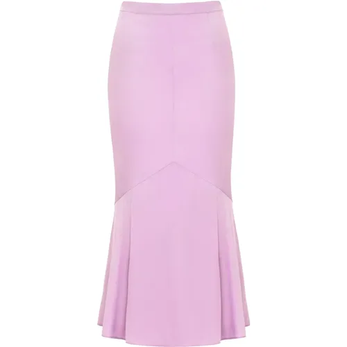 Lilac Satin Panel Skirt , female, Sizes: S, M, XS, L - Jaaf - Modalova