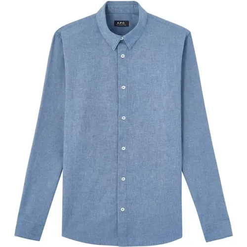 Hector Chambray Shirt , male, Sizes: S - A.p.c. - Modalova