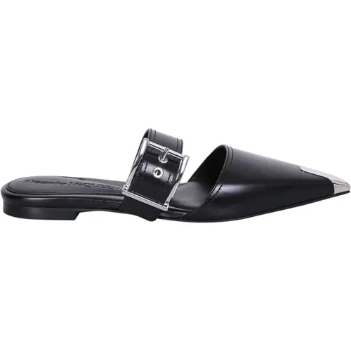 Pointed Toe Flats with Metal Toecap , female, Sizes: 3 UK, 5 UK, 6 UK - alexander mcqueen - Modalova