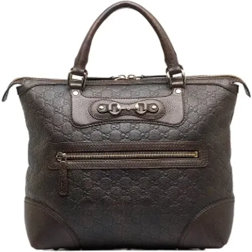 Pre-owned Leather totes , female, Sizes: ONE SIZE - Gucci Vintage - Modalova