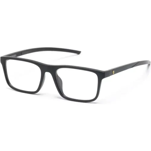 Klassische Schwarze Optische Brille , Herren, Größe: 54 MM - Ferrari - Modalova