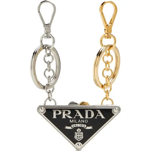 Set mit zwei Logo-Schlüsselanhängern - Prada - Modalova