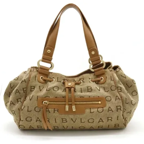 Pre-owned Canvas shoulder-bags , female, Sizes: ONE SIZE - Bvlgari Vintage - Modalova