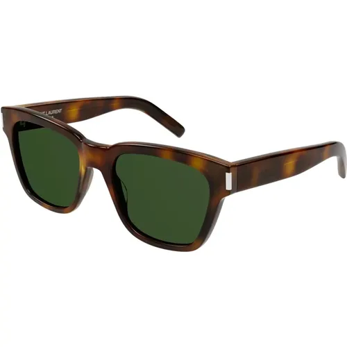 Stylish Sunglasses - Havana/Green , unisex, Sizes: 54 MM - Saint Laurent - Modalova
