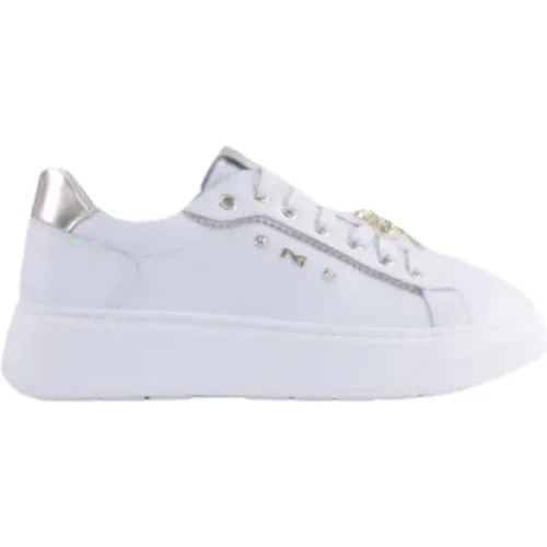 Weiße Sneakers für Stilvolles Aussehen , Damen, Größe: 36 EU - Nerogiardini - Modalova