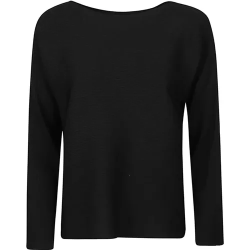 Ribbed Viscose Sweater , female, Sizes: M, L, S, 2XS, XS - Liviana Conti - Modalova