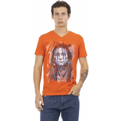 T-Shirts , Herren, Größe: L - Trussardi - Modalova