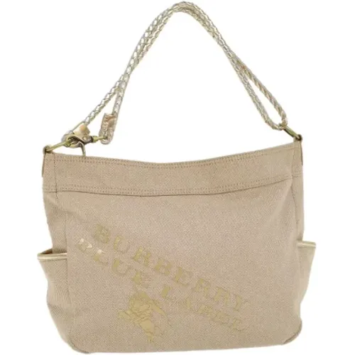 Pre-owned Canvas shoulder-bags , female, Sizes: ONE SIZE - Burberry Vintage - Modalova