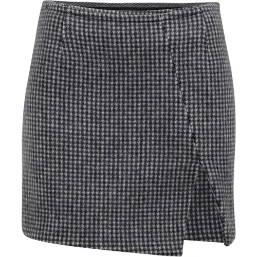 Side Split Mini Skirt , female, Sizes: S, XS, 2XS - Douuod Woman - Modalova