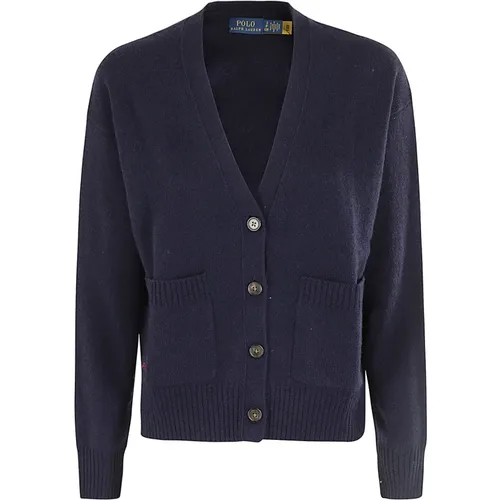 Stylish Knit Cardigan Sweater , female, Sizes: M - Ralph Lauren - Modalova