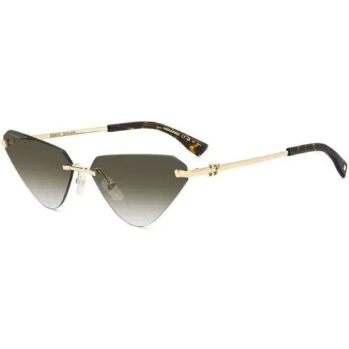 Retro-Stil Sonnenbrille , Damen, Größe: 63 MM - Dsquared2 - Modalova