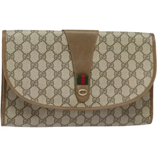 Pre-owned Leather clutches , female, Sizes: ONE SIZE - Gucci Vintage - Modalova