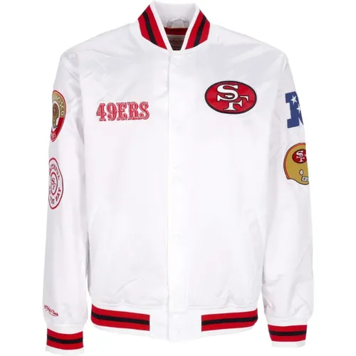 NFL Hometown Bomber Jacket , male, Sizes: XL - Mitchell & Ness - Modalova