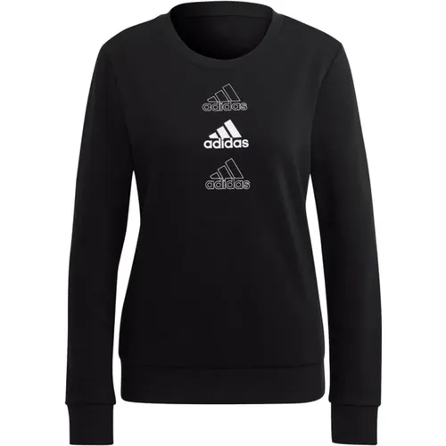 Recycelter Logo Sweatshirt , Damen, Größe: 2XS - Adidas - Modalova