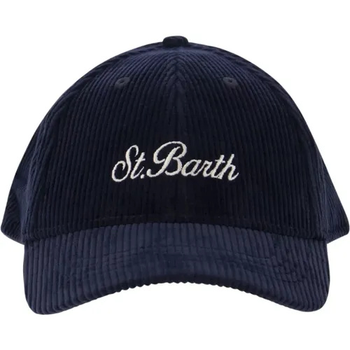 Corduroy Baseball Cap , male, Sizes: ONE SIZE - MC2 Saint Barth - Modalova