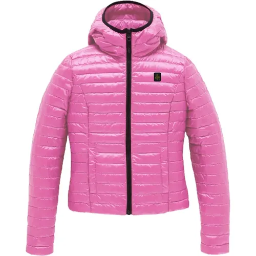 Leichte Technische Stoff Rosa Jacke , Damen, Größe: M - RefrigiWear - Modalova