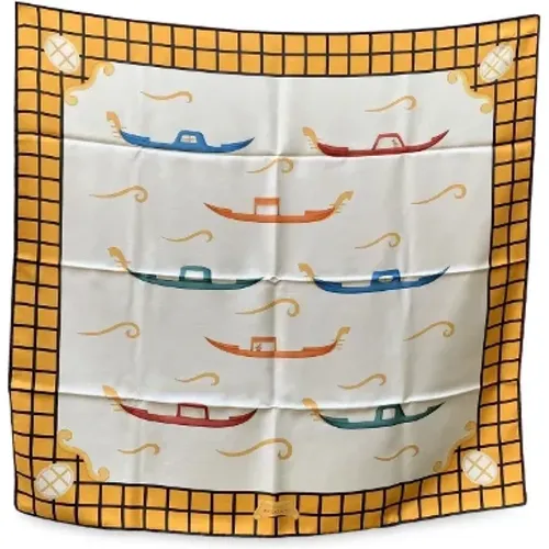 Pre-owned Silk scarves , female, Sizes: ONE SIZE - Bvlgari Vintage - Modalova