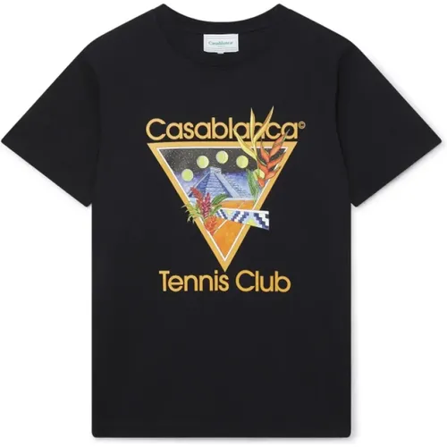 Tennis Club Icon T-Shirt , Herren, Größe: 2XL - Casablanca - Modalova