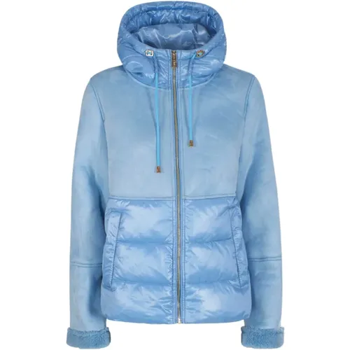 Ecomontone Damen Pufferjacke,Kapuzenjacke Monoton Trendig und vielseitig,Kapuzen-Monoton-Jacke - YES ZEE - Modalova