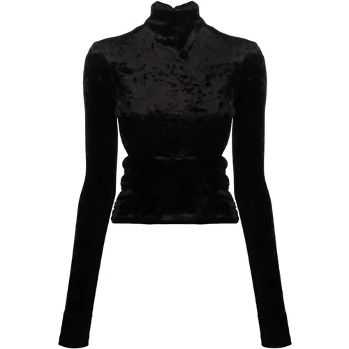 Schwarzes Top mit Stil , Damen, Größe: XS - pinko - Modalova