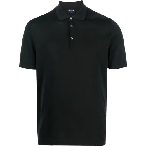 Schwarze T-Shirts & Polos Ss24 , Herren, Größe: M - Drumohr - Modalova