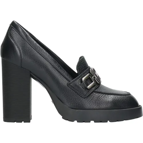 Elevate Your Style with Leather Heeled Shoes , female, Sizes: 3 1/2 UK, 4 1/2 UK - Hogan - Modalova