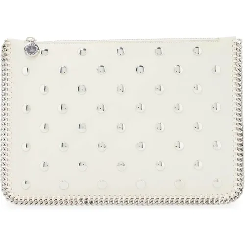 Studded Pouch with Chain Closure , female, Sizes: ONE SIZE - Stella Mccartney - Modalova