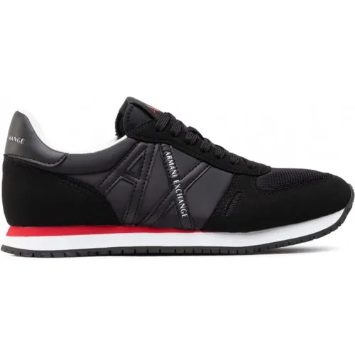 Schwarze Sneakers für Herren , Herren, Größe: 44 EU - Armani Exchange - Modalova