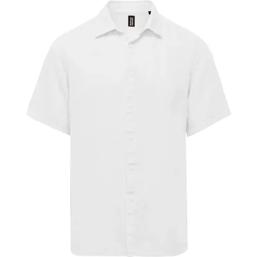 Short Sleeve Linen Shirt , male, Sizes: XL, M, 2XL, 3XL - BomBoogie - Modalova
