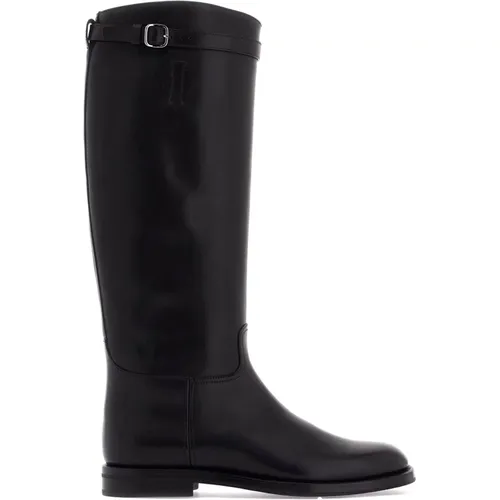 Minimal Leather Equestrian Style Boots , female, Sizes: 7 UK, 4 UK - Church's - Modalova