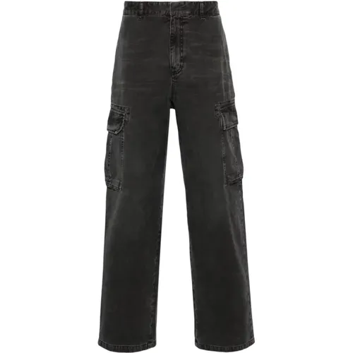 Schwarze Cargohose mit Militärtaschen,Schwarze Jeans mit Reißverschluss - Givenchy - Modalova