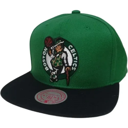 Grüne Celtics Team Snapback Kappe , Herren, Größe: ONE Size - Mitchell & Ness - Modalova