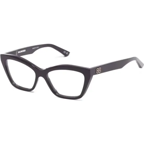 Lila Optische Brille, Alltagsstil , Damen, Größe: 52 MM - Balenciaga - Modalova